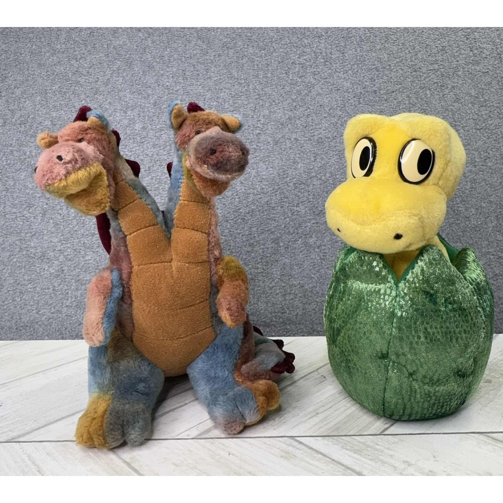 MGIC TWOLIO & Eggbert Retired Plush Stuffed Animal Set of 2 Limited To 8000 Toy